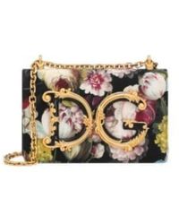 Dolce & Gabbana - Borsa a tracolla con stampa floreale per dg girls - Lyst