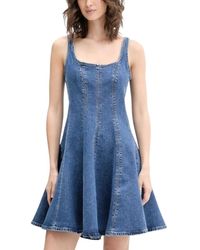 HUGO - Kleedjes ,Blauw ,Katoen Gademe_B Dress - Lyst