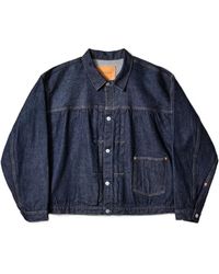 Kaptain Sunshine - Jassen ,Blauw ,Denim Denim Tracker 1P Jacket - Lyst