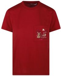 Max Mara - Tops ,Rood ,Katoen T-Shirt Nunzio - Lyst
