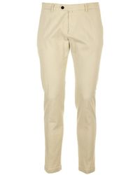 BRIGLIA - Broeken ,Katoen Katoenen Broek Met Schuine Zakken - Lyst