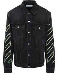 Off-White c/o Virgil Abloh - Arrow Outline Denim Jack - Lyst
