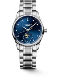 Longines - Master collection automatico quadrante blu acciaio orologio - Lyst