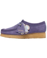 Clarks - Schoenen ,Paars ,Leer Wallabee - Lyst