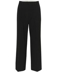 Part Two - Broeken ,Zwart ,Wijde Pijpen Broek Met Geperste Vouwen - Lyst