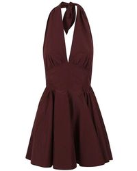 ANDAMANE - Elegantes Braunes Kleid Für Frauen - Lyst