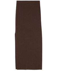 REMAIN Birger Christensen - Rokken ,Bruin ,Polyester Elegante Midi Potlood Rok - Lyst