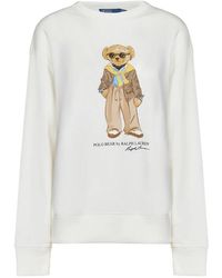 Ralph Lauren - Nevis baumwollmischung crewneck sweatshirt mit polo bear grafik - Lyst