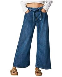 Pepe Jeans Hailey comfy wide fit - Azul