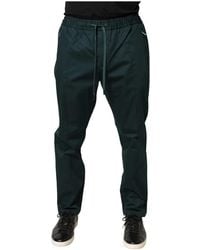 Dolce & Gabbana - Stretch Cotton jogging Pants With Plate - Lyst