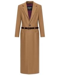 DSquared² - Mantel Mit Gürtel - Lyst