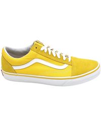 Vans - Schoenen ,Geel ,Suède Klassieke Suède/Canvas Sneakers Rubberen Zool - Lyst