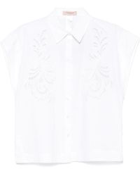 Twinset - Witte Blouse Set Stijlvol - Lyst