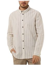 Anerkjendt - Herren Freizeithemd Double Stripe - Lyst