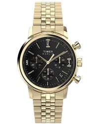 Timex - Accessoires ,Zwart ,Herenhorloge Marlin Chronograaf - Lyst