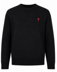 Ami Paris - De Coeur Crewneck Sweater - Lyst