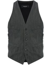 DSquared² - Gilet Van Gecombineerde Materialen - Lyst