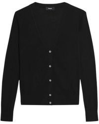 Theory - V-Hals Cardigan Van Regal Wool - Lyst