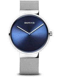 Bering - Accessoires ,Grijs Horloge Zilver Blauw 14539 007 - Lyst