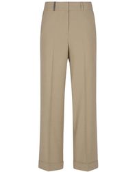 Peserico - Cropped trousers - Lyst
