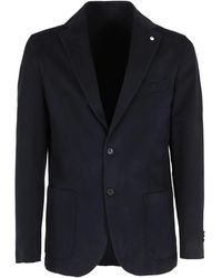 L.B.M. 1911 - L.B. 1911, ,Jassen ,Blauw ,Katoen Stijlvolle Jas Voor Mannen - Lyst