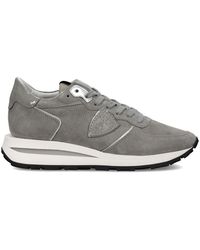 Philippe Model - Schoenen ,Grijs ,Katoen Sneakers Trpx Haute Running - Lyst