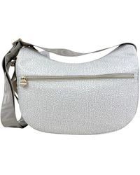 Borbonese - Tassen ,Wit ,Katoen Luna Bag Small - Lyst