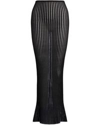 Dondup - Slim Lurex Knit Skirt - Lyst
