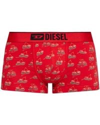 DIESEL - Ondergoed ,Rood ,Katoen Damien-Gft Boxers - Lyst