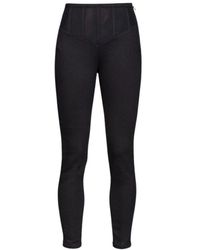 Pinko - Schwarze Skinny Jeggings Mit Hoher Taille - Lyst