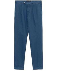 Michael Coal - Blaue hose mit verdecktem reißverschluss - Lyst