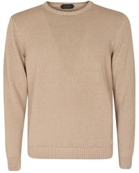 Zanone - Round-Neck Knitwear - Lyst