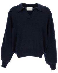 Lisa Yang - Ribbed Polo Wol Trui - Lyst