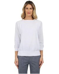 Alpha Studio - Truien & Vesten ,Wit ,Ronde Hals Top - Lyst