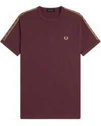 Fred Perry - Contrast Tape Ringer T-Shirt - Lyst