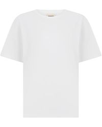 KHAITE - Tops ,Wit ,Katoen Mae T-Shirt - Lyst