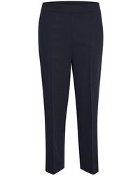 Kaffe - Cropped Trousers - Lyst