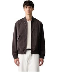 ARMANI EXCHANGE - Jassen ,Zwart ,Polyester Bomberjack Met Dubbelzijdig Design - Lyst