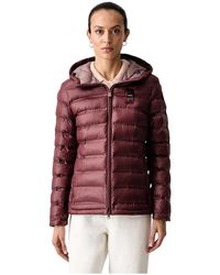 Blauer - Jassen ,Rood ,Polyester Ellis Kort Gewatteerd Jack - Lyst