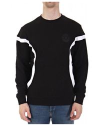 KARL LAGERFELD - Hoodies & Sweatvesten ,Zwart ,Katoen Sweatshirt Met Ronde Hals En Logo - Lyst