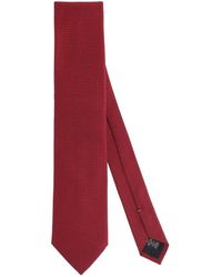 ZEGNA - Roter Seidenkrawatte Mikromuster Elegant - Lyst