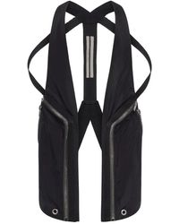 Rick Owens - Jassen ,Zwart ,Nylon Nylon Zip Vest - Lyst