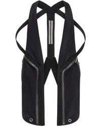Rick Owens - Jassen ,Zwart ,Nylon Nylon Zip Vest - Lyst
