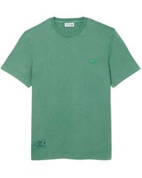 Lacoste - Grünes Klassisches Krokodil Logo T-Shirt - Lyst