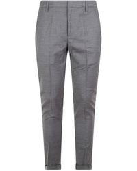 Dondup - Broeken ,Grijs ,Katoen Gaubert Slim-Fit Pantalon - Lyst