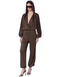 ANDAMANE - Jumpsuits & Playsuits ,Bruin ,Grace Hooded Sweat Set - Lyst