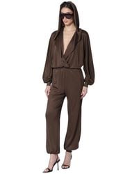 ANDAMANE - Jumpsuits & Playsuits ,Bruin ,Grace Hooded Sweat Set - Lyst
