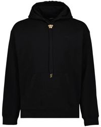 Versace - Langarm-hoodie mit gesticktem logo,la medusa hoodie - Lyst