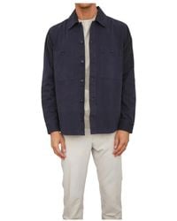 HUGO - Jassen ,Blauw ,Katoen Locky Overshirt - Lyst