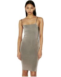 Isa Boulder - Kleedjes ,Grijs ,Rayon Gebreide Midi Jurk - Lyst